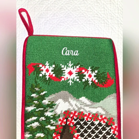 Christmas Needlepoint Stocking - LLBean - Picture 3 of 3